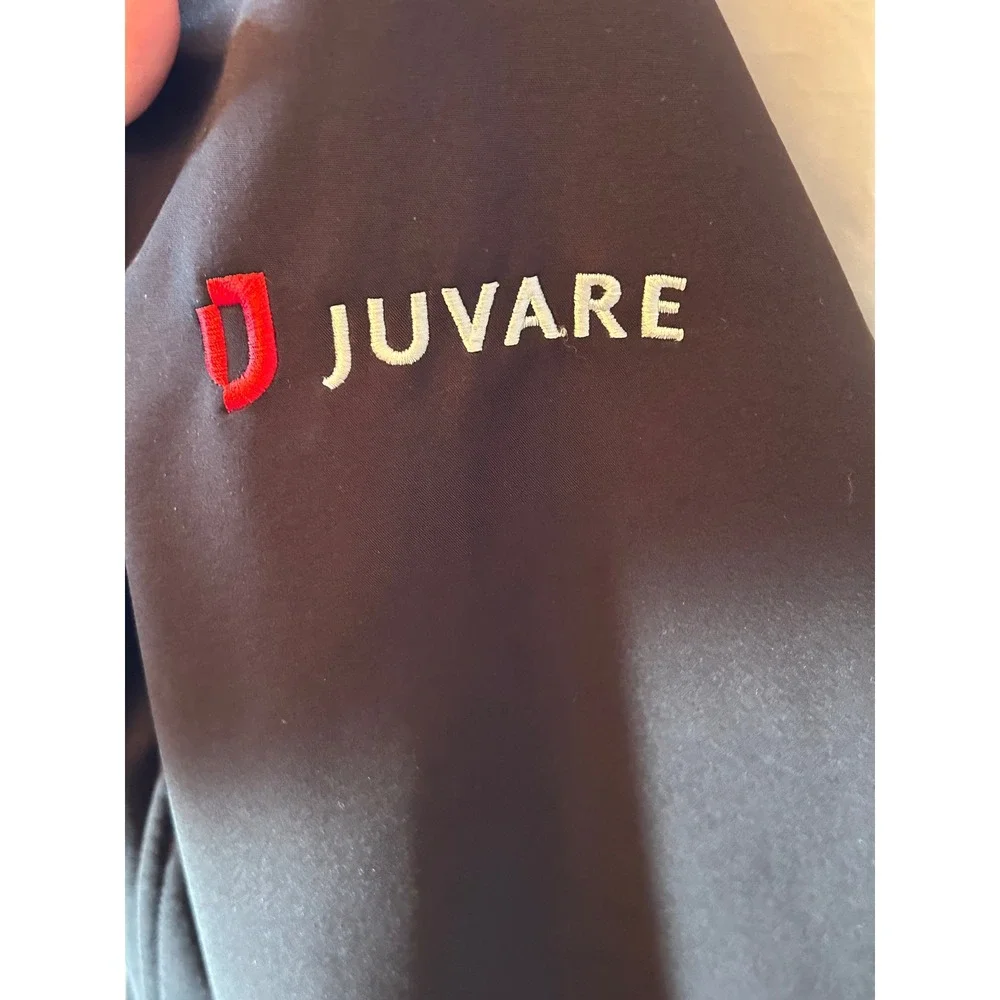Aurora Mens Softshell Jacket Black Full Zip Juvare Logo Fleece Lined‎ Large
